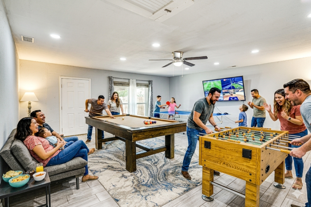 book direct vacation rental Wichita Falls TX no Airbnb fee best rate WichitaFallsRentals pool game room