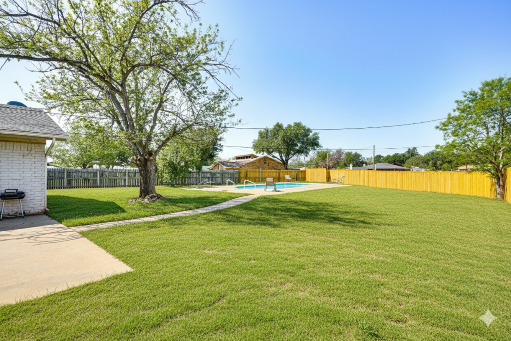 business travel monthly rental Wichita Falls private pool decompression work life balance extended stay
