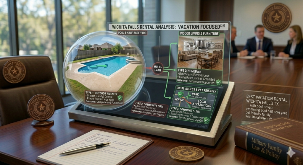 Best Vacation Rental in Wichita Falls with a Pool with fenced yard children dogs family outdoor space